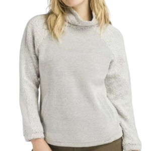 Prana Lockwood Sweater Grey Wool Blend SZ XL